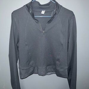 2X Bluish-Grey Athletic Quarter Zip